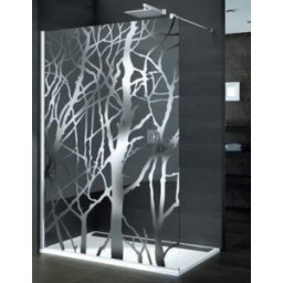 Paravan independent 100 cm Sanswiss gama Pur Chrome DÃ©cor-Tree