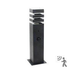 Lampă exterior TEKSAS cu senzor 1xE27/12W/230V IP44, 44 cm antracit