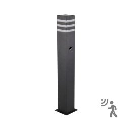Lampă exterior TEKSAS cu senzor 1xE27/12W/230V IP44, 74 cm, antracit