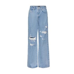 VERO MODA Jeans Vmrebecca Shr Reg Wide Jeans Do307 10271502 BS000053 Light Blue Denim