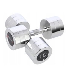 Haltere si gantere cromate Argint, 2 x 10Kg