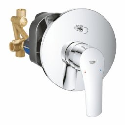 Baterie cada dus Grohe Eurosmart New cu corp incastrat, crom lucios