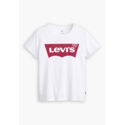 LEVI'S ® Tricou 'Perfect Tee' roșu / alb murdar
