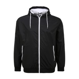 Urban Classics Geacă de primăvară-toamnă negru / alb