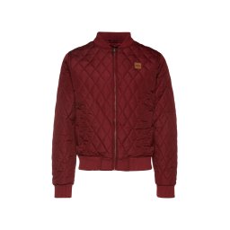 Urban Classics Geacă de primăvară-toamnă 'Diamond Quilt' roșu burgundy