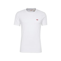 LEVI'S ® Tricou 'SS Original HM Tee' sângeriu / alb