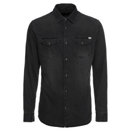 JACK & JONES Cămașă 'Sheridan' gri metalic / alb