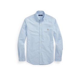 Polo Ralph Lauren Cămașă albastru deschis / maro / alb