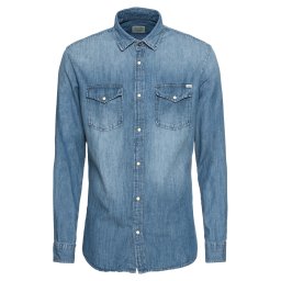 JACK & JONES Cămașă 'Sheridan' albastru denim
