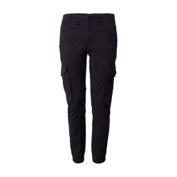 JACK & JONES Pantaloni cu buzunare negru