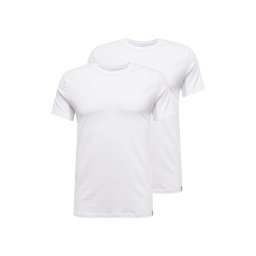 LEVI'S ® Tricou 'Slim Crewneck Tee - 2 Pack' alb