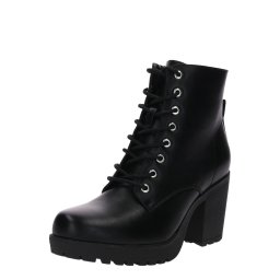 ABOUT YOU Ghete cu șireturi 'Emma' negru