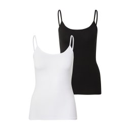 ONLY Top 'ONLLove' negru / alb