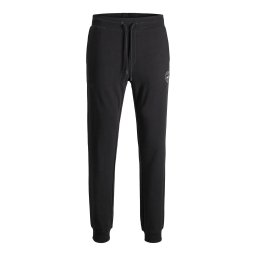 JACK & JONES Pantaloni 'Gordon Shark' negru / alb