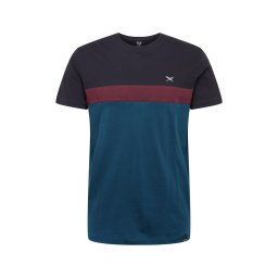 Iriedaily Tricou verde petrol / roșu vin / negru