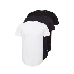 JACK & JONES Tricou 'Noa' albastru marin / negru / alb