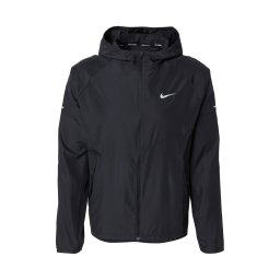 NIKE Geacă sport negru / alb