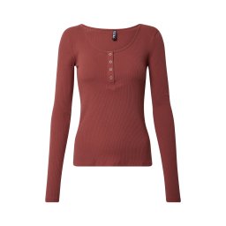 PIECES Tricou 'PCKitte' roșu burgundy