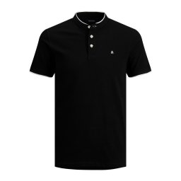 JACK & JONES Tricou 'JJEPAULOS' negru / alb