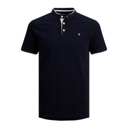 JACK & JONES Tricou 'JJEPaulos' bleumarin / alb