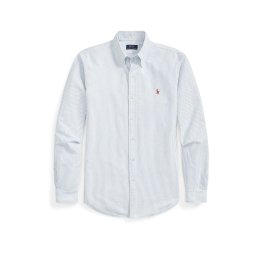 Polo Ralph Lauren Cămașă albastru deschis / alb