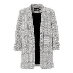 PIECES Sacou 'PCBOSELLA' gri / negru / alb