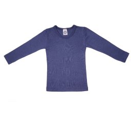 Bluza lână merinos si mătase - Blue, Cosilana