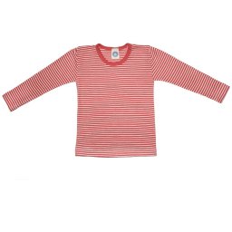 Bluza lână merinos si mătase - Red Stripe, Cosilana