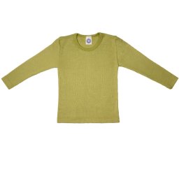 Bluza lână merinos si mătase - Green, Cosilana