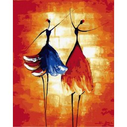 Set pictura pe numere, cu sasiu, Limbajul sufletului, 40x50 cm