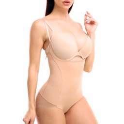 Body modelator cu efect tanga, Invisi fit, beige