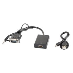 Lanberg adaptor VGA - HDMI F/M