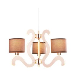 Lustră LED pe cablu AMBROSIA 3xE14/40W/230V + LED/18,4W cupru