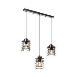 Lustră pe cablu GLOB 3xE27/40W/230V neagră