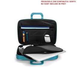 Bombata Geanta lux business laptop 15,6 Business Classic, Gri inchis