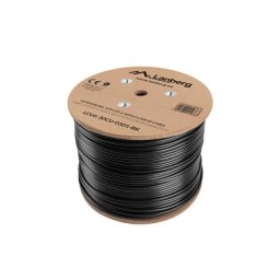 Lanberg UTP solid gel. cable, CU, cat. 6, 305m, Black