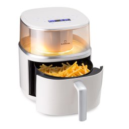 Klarstein Air Bloom, Friteuza cu aer cald, cu funcție de gătit la aburi, 1500 W, 7,5 litri, 16 programe (OV12-AirBloomSand)