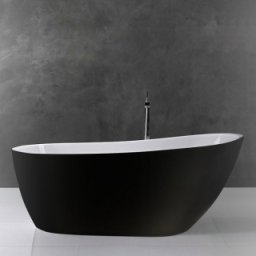 Cada freestanding Florida Natalia Black 170 negru lucios
