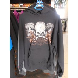 Hanorac GRAVE HOOD SKULL · Negru