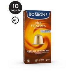 10 Capsule Aluminiu Borbone Ciao Venezia – Compatibile Nespresso