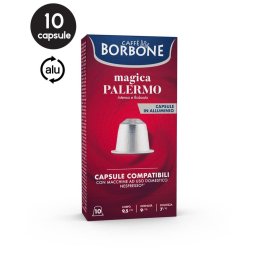 10 Capsule Aluminiu Borbone Magica Palermo – Compatibile Nespresso
