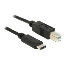 Delock Cable USB Type-C 2.0 male > USB 2.0 Type-B male 2m black
