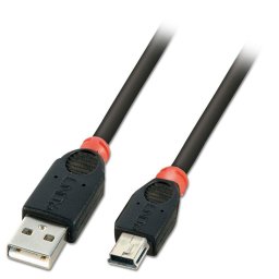 Cablu Lindy 0,5m USB 2.0 Type A-Mini USB