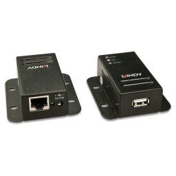Media convertor Lindy Cat.5 USB 2.0 Extender 50m, 1 Port