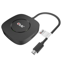 CLUB 3D USB Type C 3.2 Gen 1 Multi Stream Transport (MST)Hub DisplayPort1.4 Triple Monitor