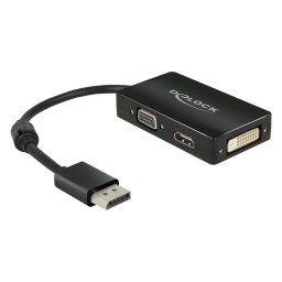 DeLOCK Adapter Displayport - VGA/HDMI/DVI-D Black