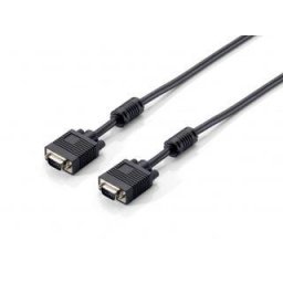 Equip VGA HD15m/HD15m ferrite core 15m cable black 118815
