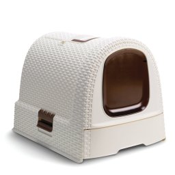 CURVER Litiera acoperita pisica 51 x 38,5 x 39,5 cm, light beige
