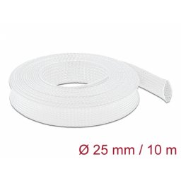 Plasa pentru organizarea cablurilor 10 m x 25 mm Alb, Delock 20806