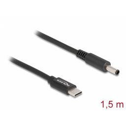 Cablu de alimentare laptop USB type C la Dell 4.5 x 3.0 mm 20V/3A 1.5m, Delock 87974
